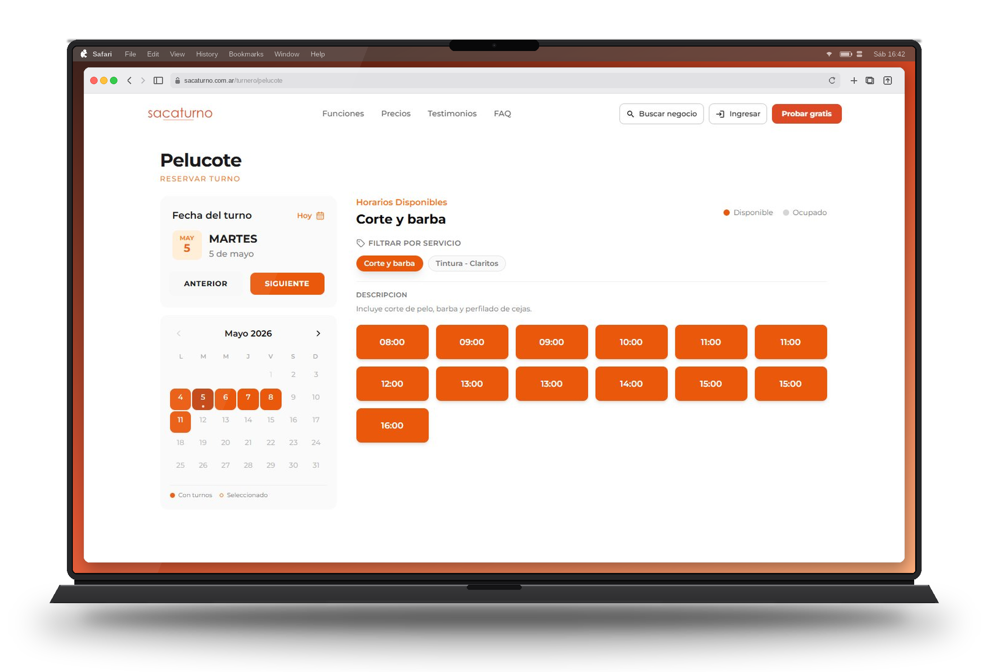 Vista previa de la app SacaTurno en distintos dispositivos